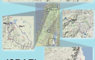 Israel - Galilæa & Jerusalem kort